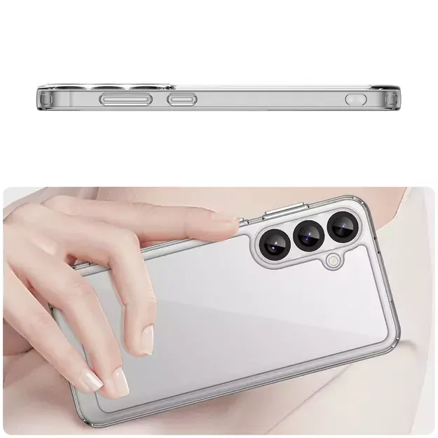 Outer Space Case for Samsung Galaxy A36 Cover with Flexible Frame - Transparent 2