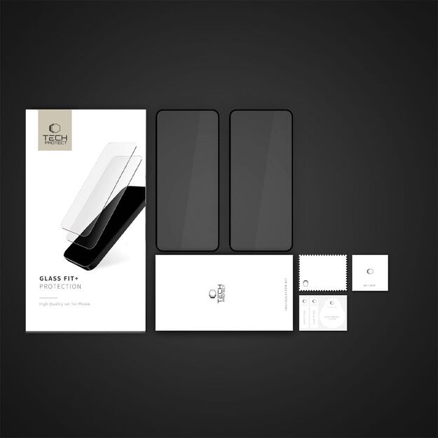 Tech-Protect Glass Fit +2-Pack Tempered Glass for Xiaomi Redmi Note 14 4G / 5G - Black 5