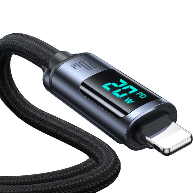 Joyroom Prism Series A16 Lightning / USB-C PD 20W 1.2m cable - black 10