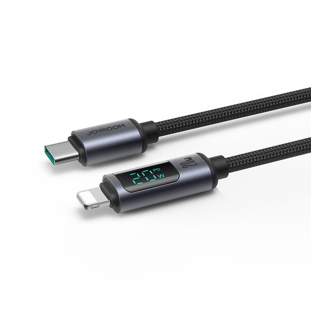Joyroom Prism Series A16 Lightning / USB-C PD 20W 1.2m cable - black 8