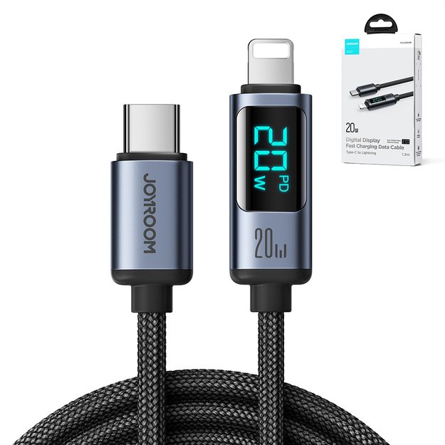 Joyroom Prism Series A16 Lightning / USB-C PD 20W 1.2m cable - black 13