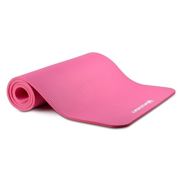 Wozinsky exercise mat 181 x 63 x 0.9 cm thick gymnastic yoga mat pink 2