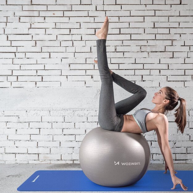 Wozinsky exercise mat 181 x 63 x 0.9 cm thick gymnastic yoga mat pink 9