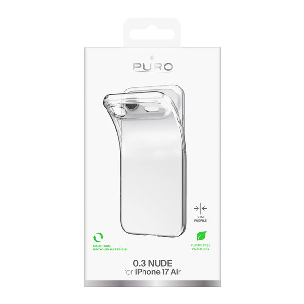 Puro 0.3 Nude Ultra-Slim TPU Case for iPhone 17 Air - Transparent 1