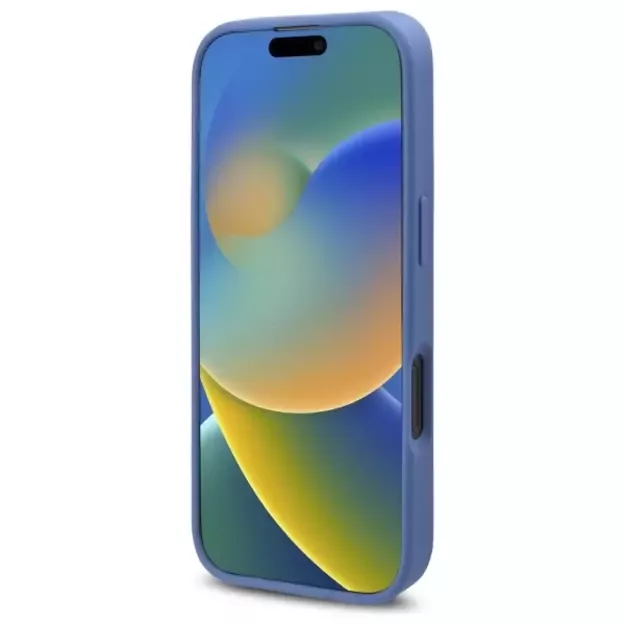 Guess 4G Flowers Print MagSafe case for iPhone 16 Pro Max - blue 4