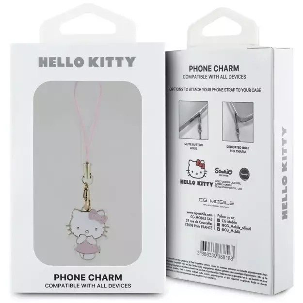 Hello Kitty Charm Kitty Cute Pendant - Pink 2