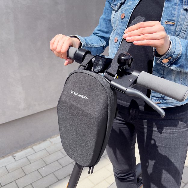 Wozinsky waterproof scooter bar bag scooter bag 4l black (WSB1BK) 5