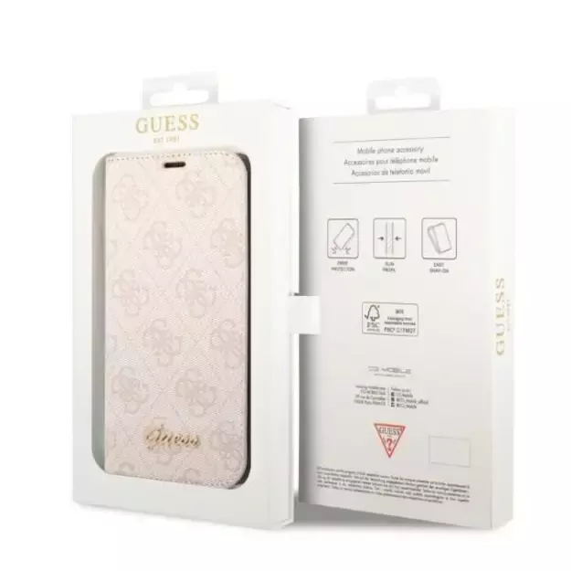 Guess GUBKP14XHG4SHP iPhone 14 Pro Max 6.7 &quot pink / pink book 4G Vintage Gold Logo 12