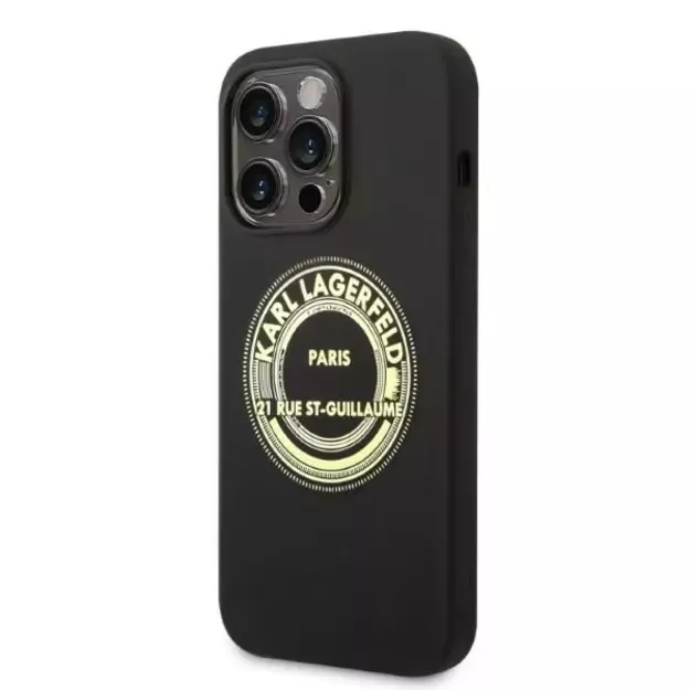 Karl Lagerfeld KLHCP14XSRSGRCK iPhone 14 Pro Max 6.7 &quot hardcase black / black Silicone RSG 8