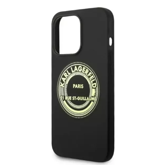 Karl Lagerfeld KLHCP14XSRSGRCK iPhone 14 Pro Max 6.7 &quot hardcase black / black Silicone RSG 12
