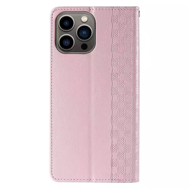 Magnet Strap Case for Samsung Galaxy S23+ Flip Wallet Mini Lanyard Stand Pink 5