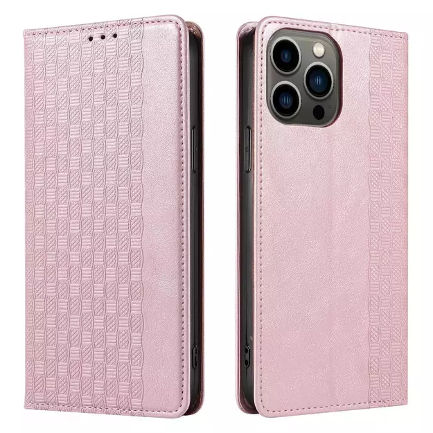 Magnet Strap Case for Samsung Galaxy S23+ Flip Wallet Mini Lanyard Stand Pink 6