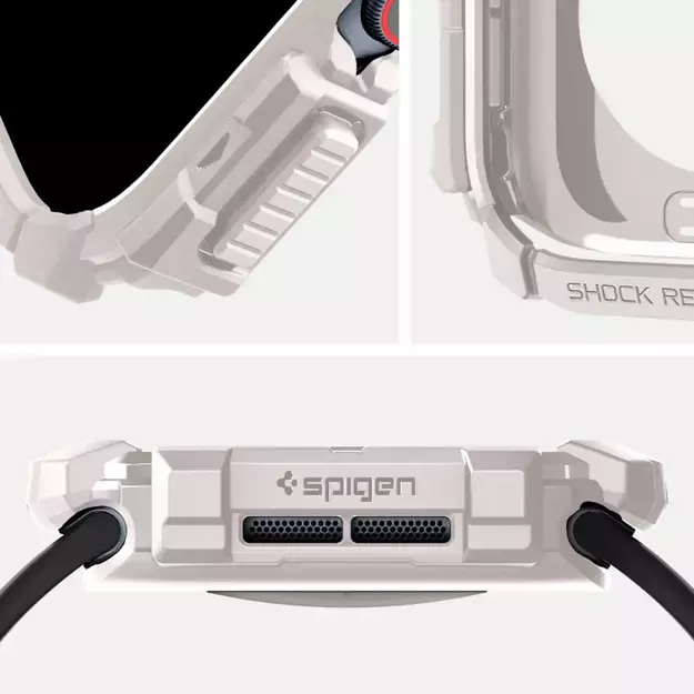 Spigen Rugged Armor Strap for Apple Watch 10 46mm - Beige 8