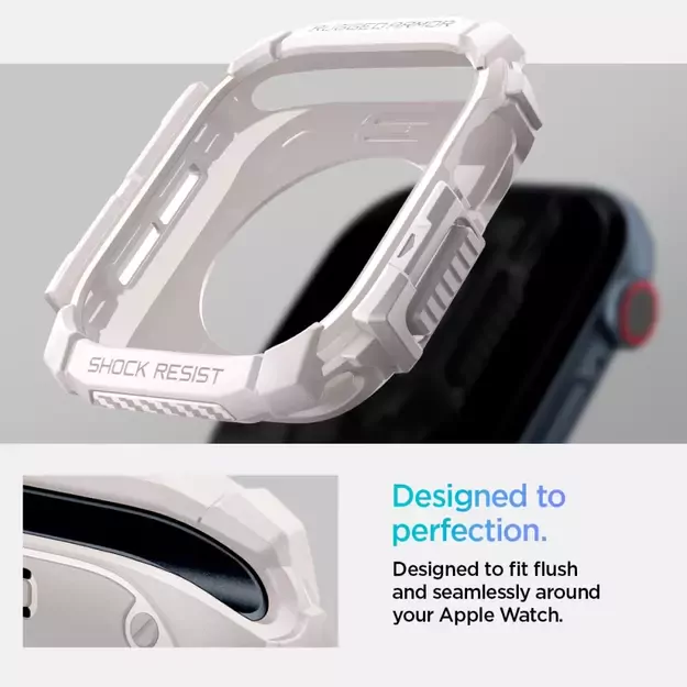 Spigen Rugged Armor Strap for Apple Watch 10 46mm - Beige 12