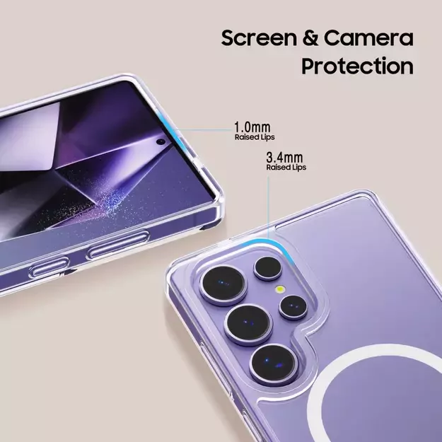 Tech-Protect FlexAir Hybrid MagSafe Case for Samsung Galaxy S25 Ultra - Clear 8