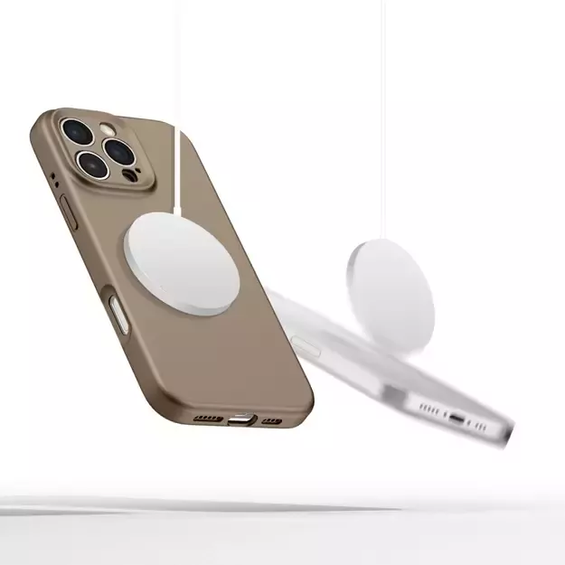 Tech-Protect Liquid Silicone MagSafe Case for iPhone 16 Pro Max - Brown 4