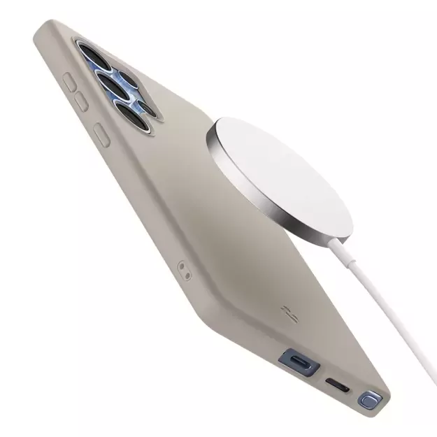 Spigen Silicone Fit Mag case for Samsung Galaxy S25Ultra - titanium 25