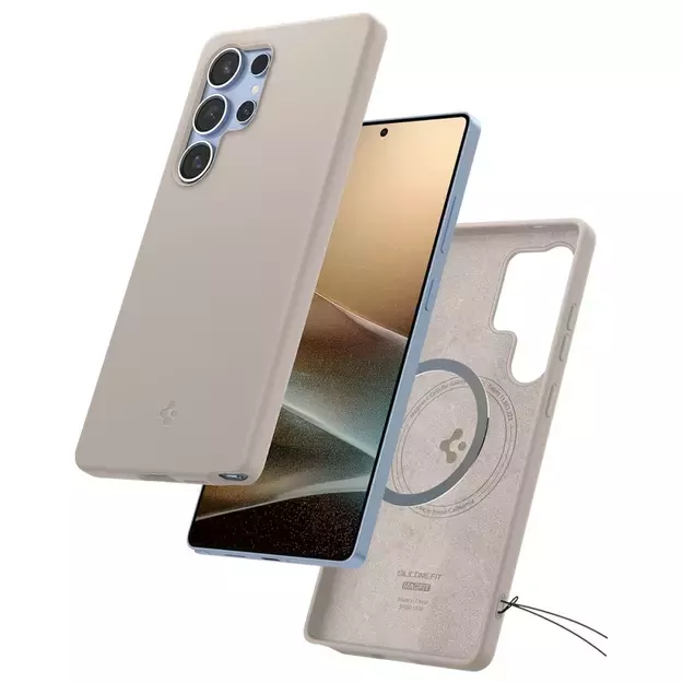 Spigen Silicone Fit Mag case for Samsung Galaxy S25Ultra - titanium 24