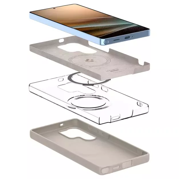 Spigen Silicone Fit Mag case for Samsung Galaxy S25Ultra - titanium 23