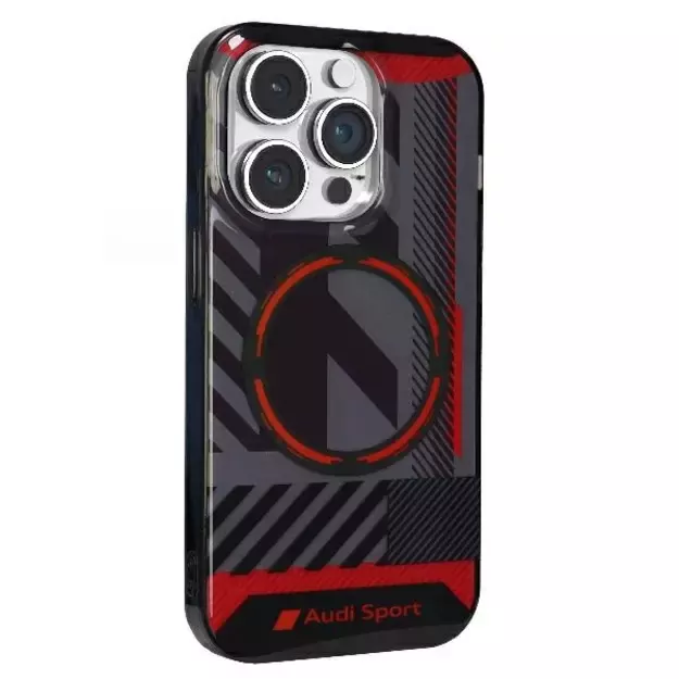 Audi IML Sport MagSafe Case iPhone 14 Pro Max 6.7&quot  black/black hardcase AU-IMLMIP14PM-RSQ/D2-BK 8