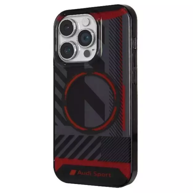 Audi IML Sport MagSafe Case iPhone 14 Pro Max 6.7&quot  black/black hardcase AU-IMLMIP14PM-RSQ/D2-BK 7