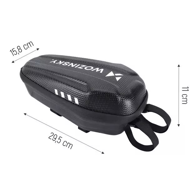 Wozinsky waterproof scooter handlebar bag 3l handlebar bag black (WSB4BK) 4