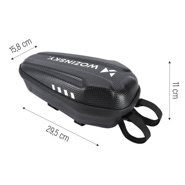 Wozinsky waterproof scooter handlebar bag 3l handlebar bag black (WSB4BK) 17