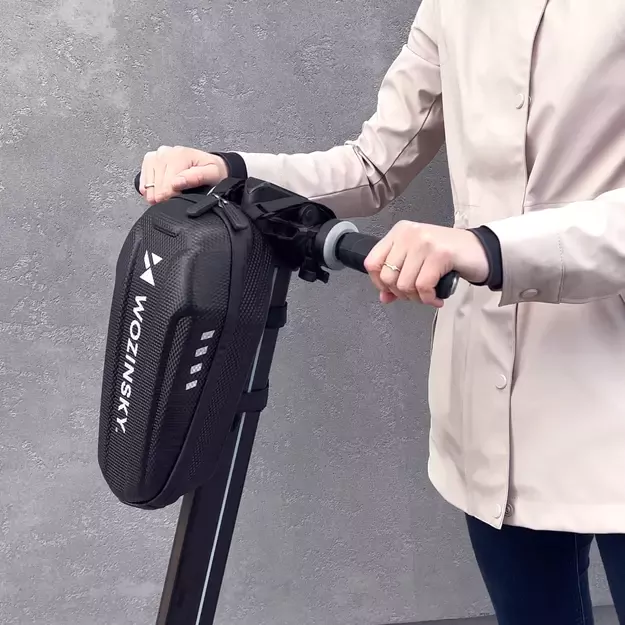 Wozinsky waterproof scooter handlebar bag 3l handlebar bag black (WSB4BK) 9