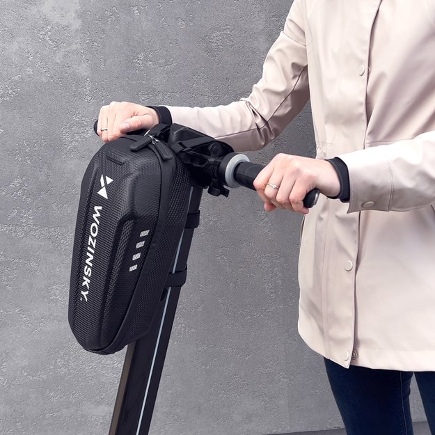 Wozinsky waterproof scooter handlebar bag 3l handlebar bag black (WSB4BK) 22