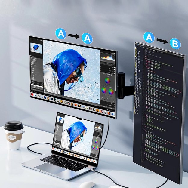 Wozinsky WCCH-01 USB-C - HDMI 4K 60Hz Cable 1.8m - Black 6