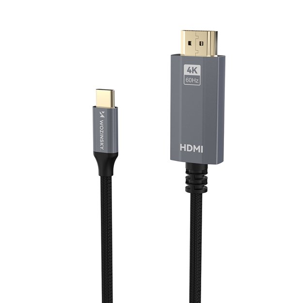 Wozinsky WCCH-01 USB-C - HDMI 4K 60Hz Cable 1.8m - Black 4