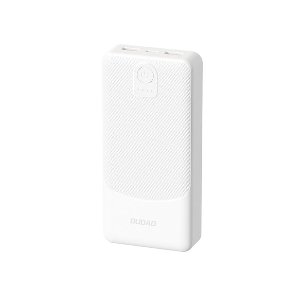 Powerbank Dudao K10 10000mAh 2.4A 2 x USB-A - white