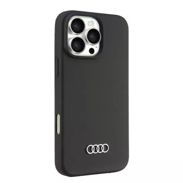 Audi Silicone Case iPhone 16 Pro Max 6.9&quot  black/black hardcase AU-LSRIP16PM-Q3/D1-BK 1