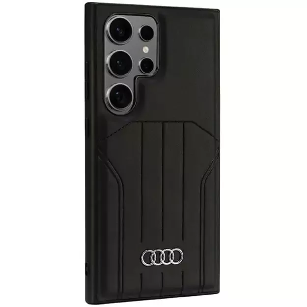 Audi Synthetic Leather MagSafe S24 Ultra S928 black/black hardcase AU-TPUPCMS24U-Q5/D1-BK 2