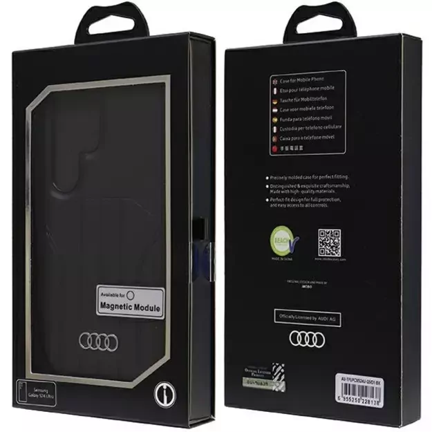 Audi Synthetic Leather MagSafe S24 Ultra S928 black/black hardcase AU-TPUPCMS24U-Q5/D1-BK 6