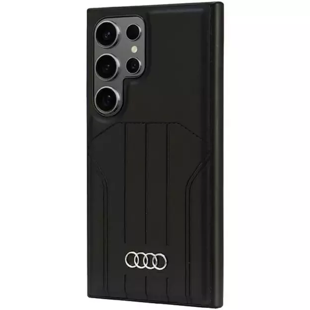 Audi Synthetic Leather MagSafe S24 Ultra S928 black/black hardcase AU-TPUPCMS24U-Q5/D1-BK 1