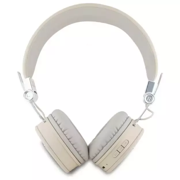 Guess Bluetooth on-ear headphones ENC GUBH70PGTSPSE beige/beige Grained Classic Round Shape 2