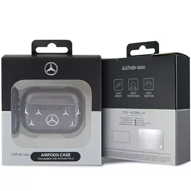 Mercedes MEAP28DPMGS AirPods Pro 2 (2022/2023) cover black Large Star Pattern 6