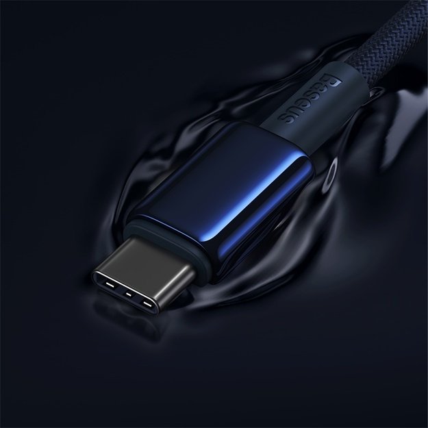 Baseus Tungsten Gold USB-C / USB-C 100W Cable 1m - Navy Blue 6