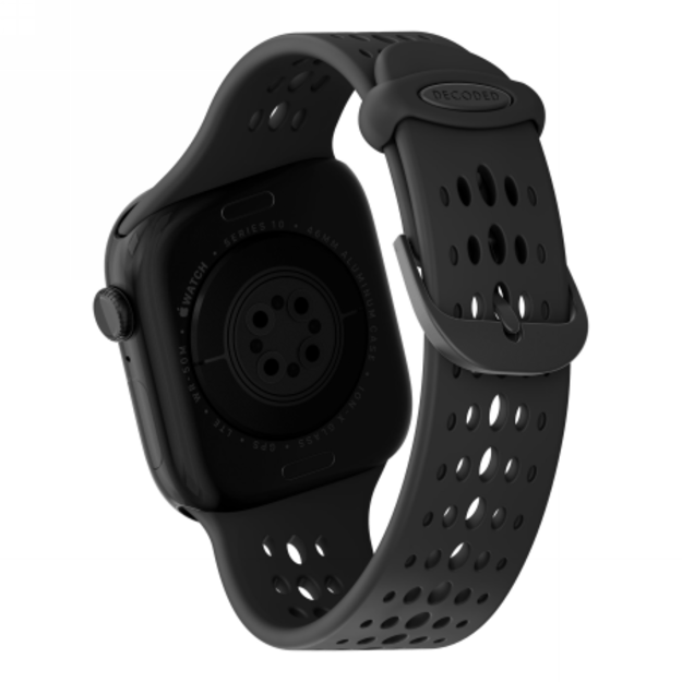 Decoded Silicone Ares O Band for Apple Watch 40/41/42 mm - Black 1