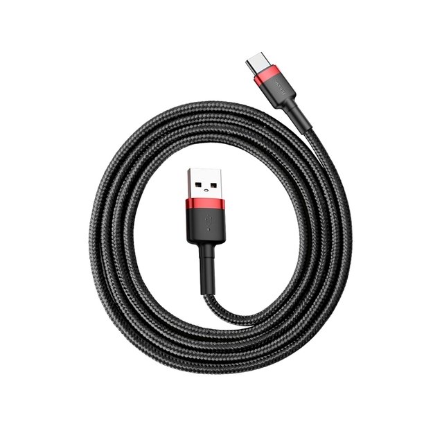 Baseus Cafule USB-A / USB-C QC 3.0 3A Cable 1 m - Black and Red 7