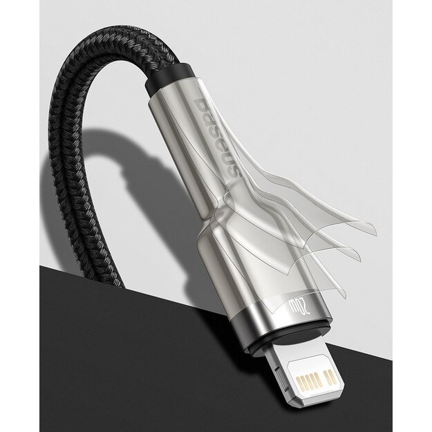 Baseus Cafule Series Metal Data USB-C / Lightning 20W PD cable 1 m - black 12