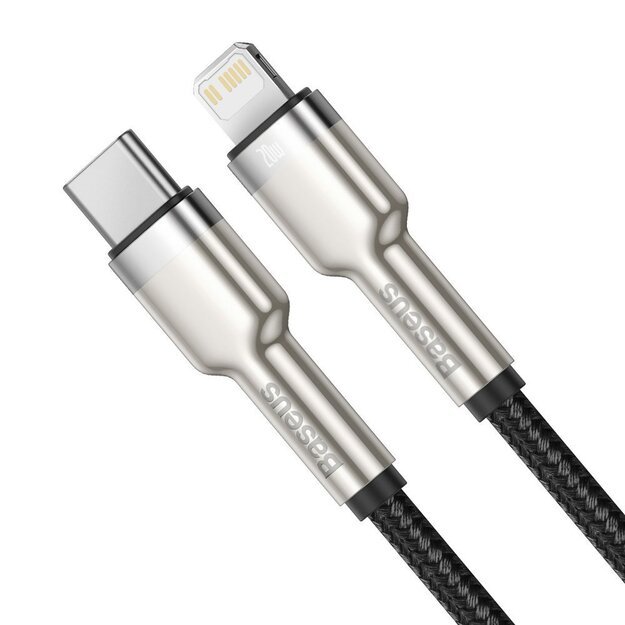 Baseus Cafule Series Metal Data USB-C / Lightning 20W PD cable 1 m - black 1