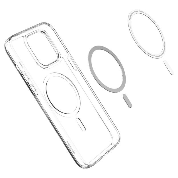Spigen Ultra Hybrid Mag Case with MagSafe for iPhone 14 Pro - Clear/White 4