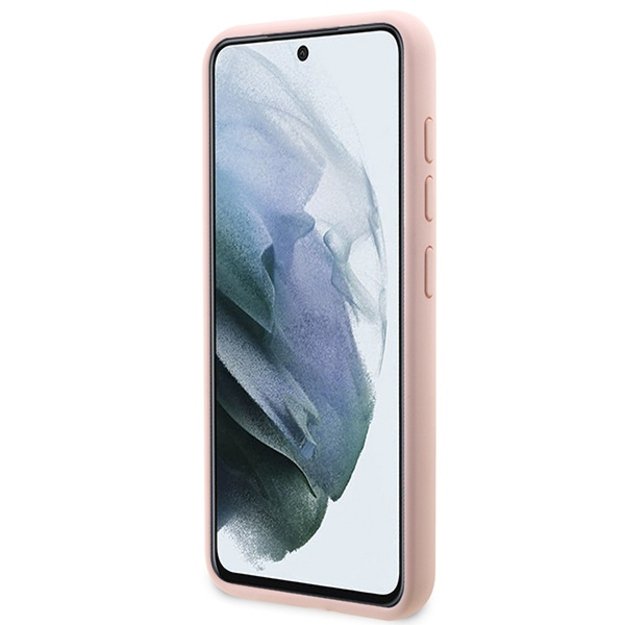 Guess GUHCS23MLSLMGPP S23+ S916 pink/pink hardcase Silicone Script Metal Logo 4