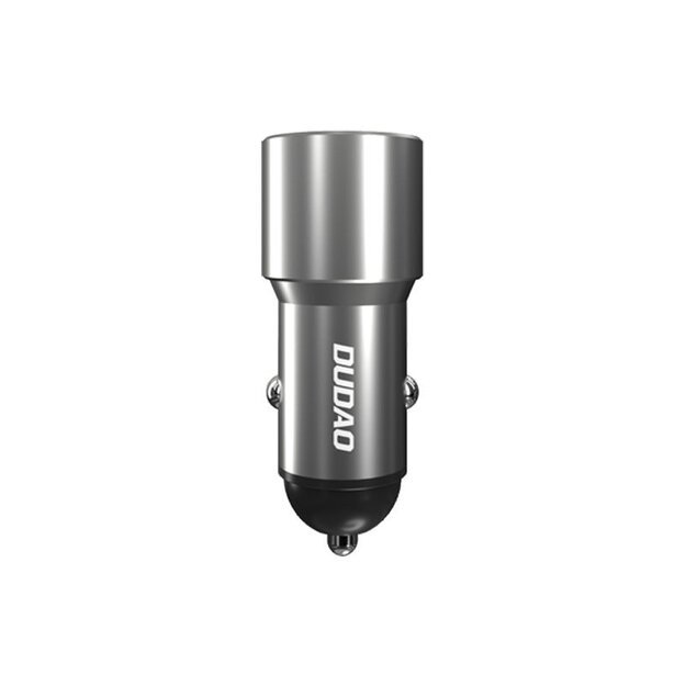Dudao USB / USB Car Charger Type C Power Delivery Quick Charge 22.5 W Gray (R4PQ) 3