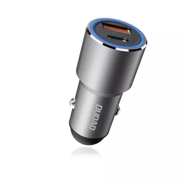 Dudao USB / USB Car Charger Type C Power Delivery Quick Charge 22.5 W Gray (R4PQ) 6