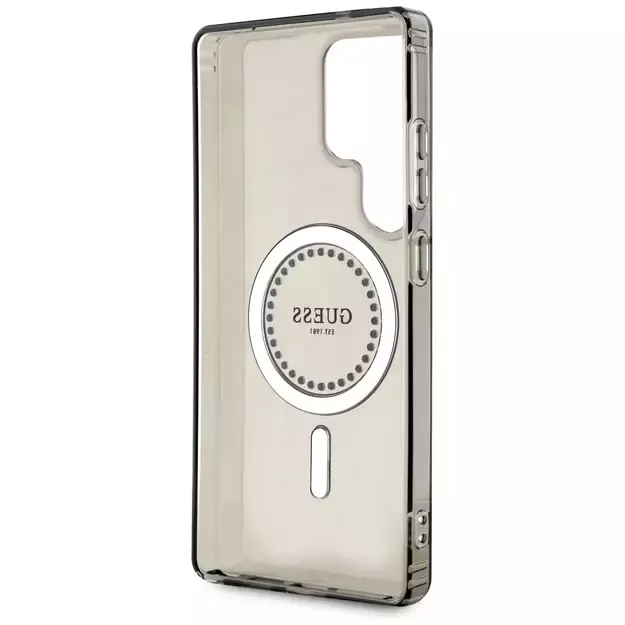 Guess Rhinestones Printed Classic Logo MagSafe Samsung Galaxy S25 Ultra case black 13