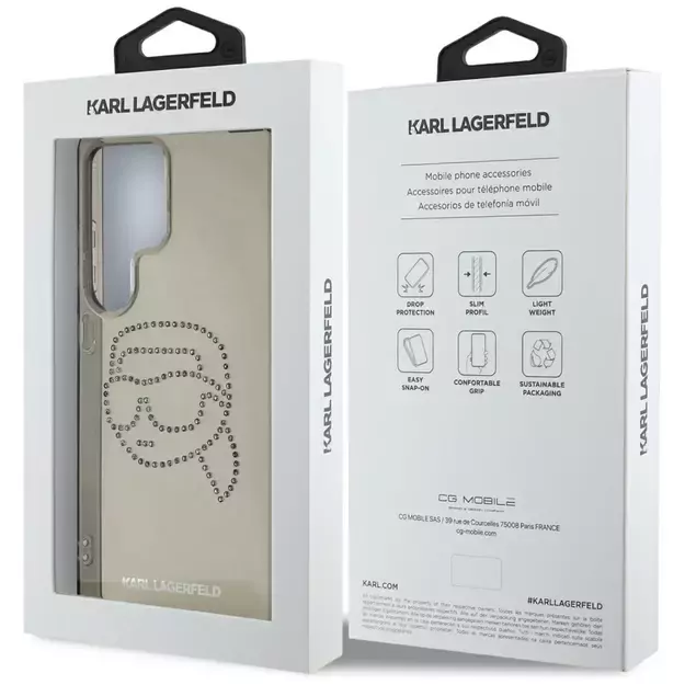 Case Karl Lagerfeld Rhinestones Karl Head Logo Samsung Galaxy S25 Ultra black 14