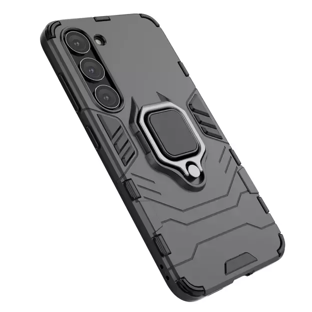Ring Armor case for Samsung Galaxy S23 armored cover magnetic holder ring black 17